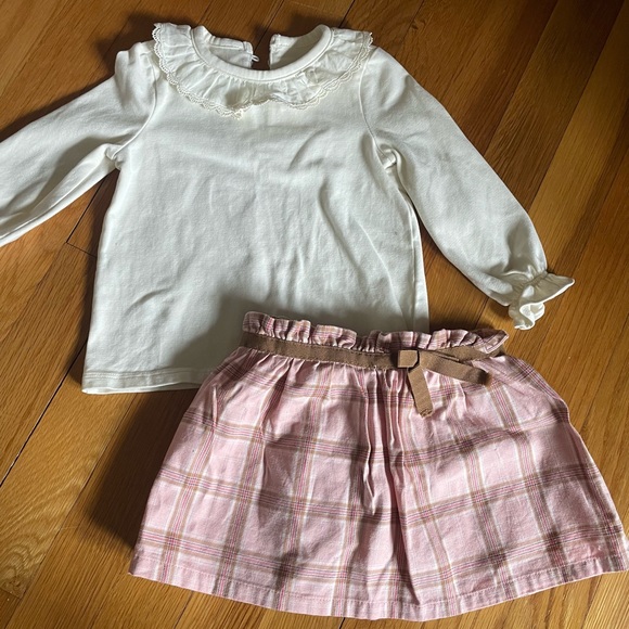 NWOT Hope & Henry girls top & skirt / 12-18 months - Picture 2 of 13